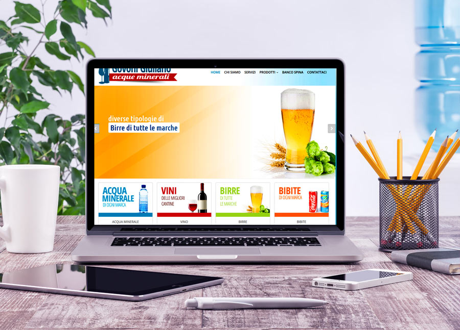 web design sito web per azienda di Renazzo di cento consegna bevande a domicilio